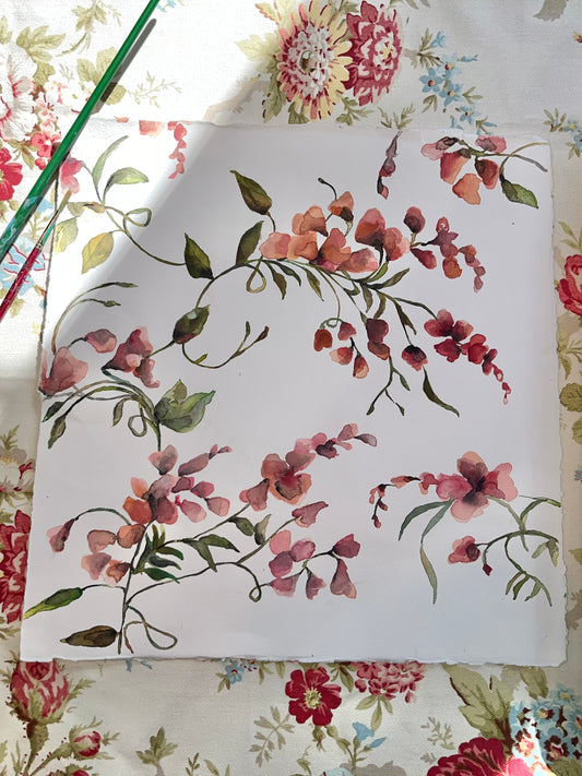 Watercolor Viney Florals