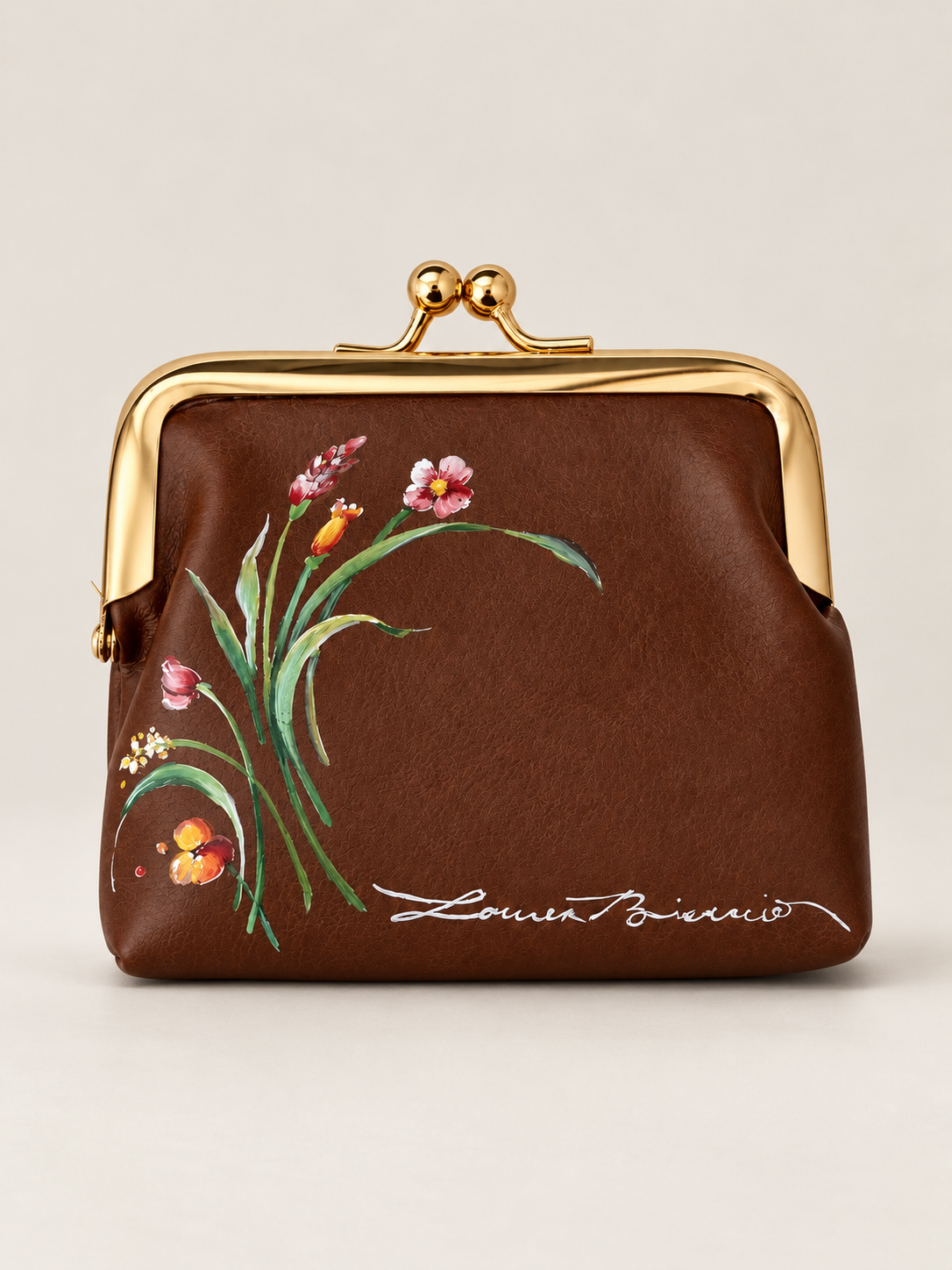 Floral Kiss Lock Pouch