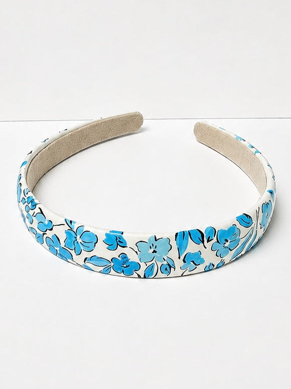 The Liberty Blue Floral Headband
