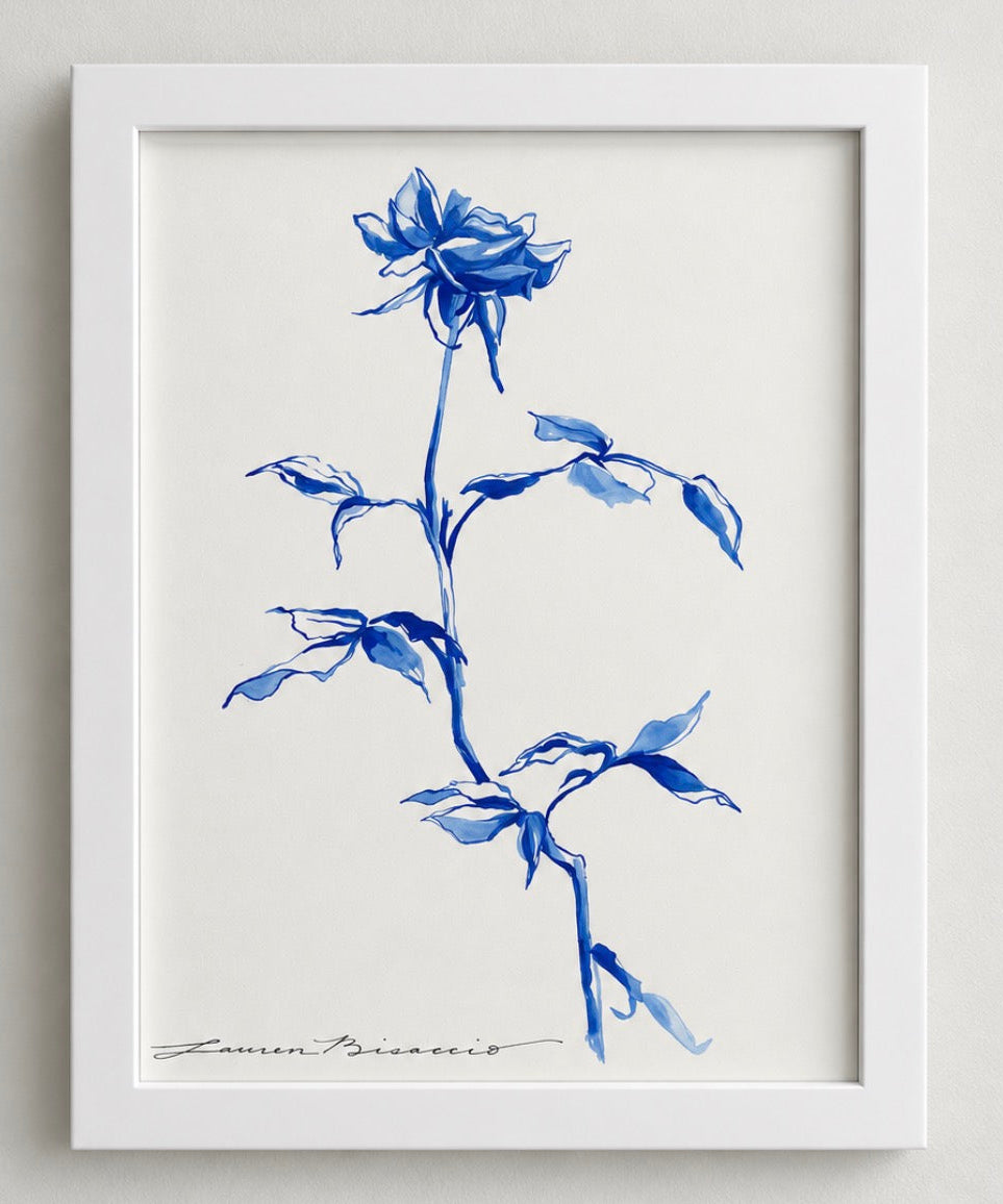 Porcelain Blue Roses 001