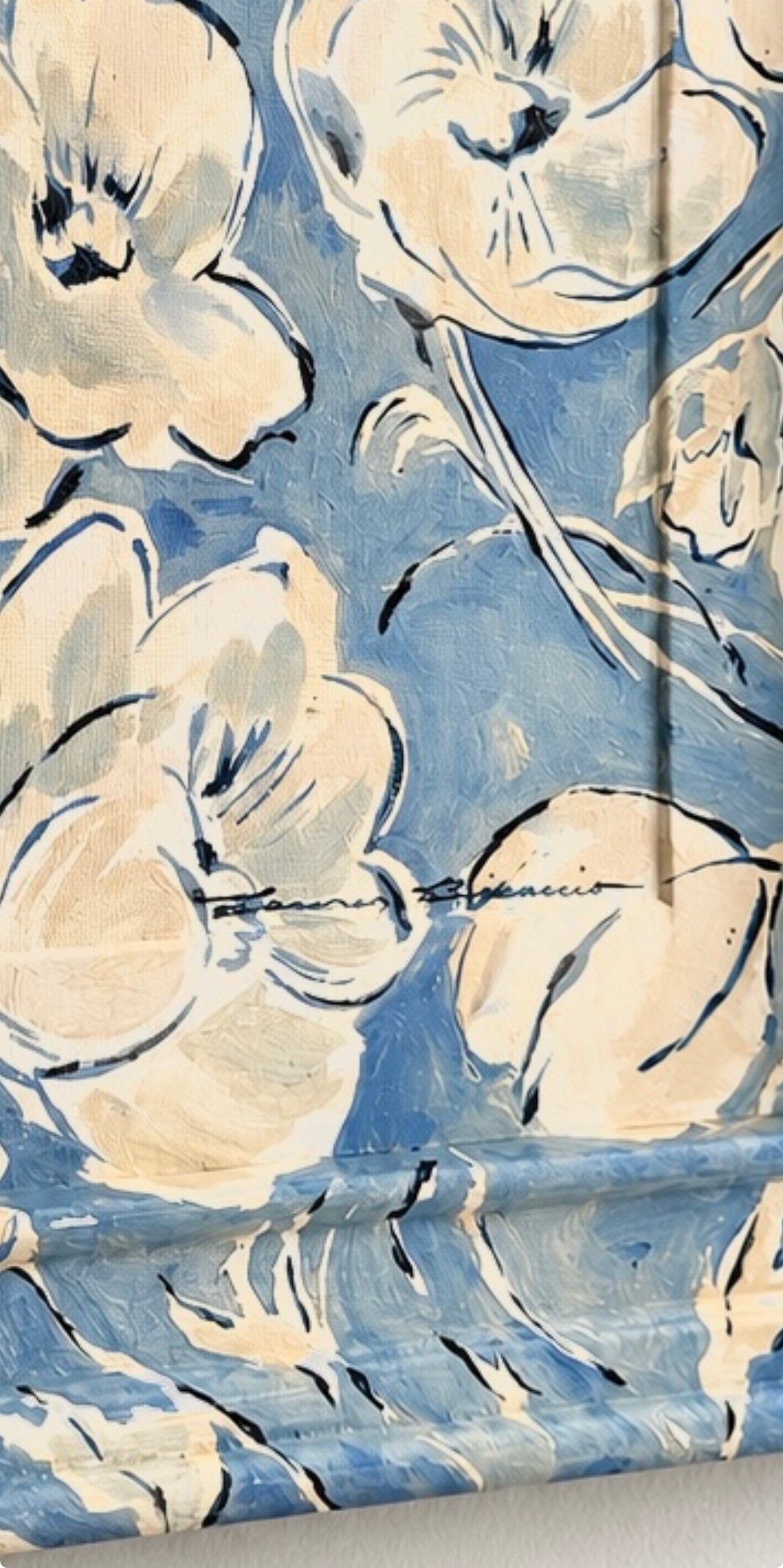 Vintage Blue Floral