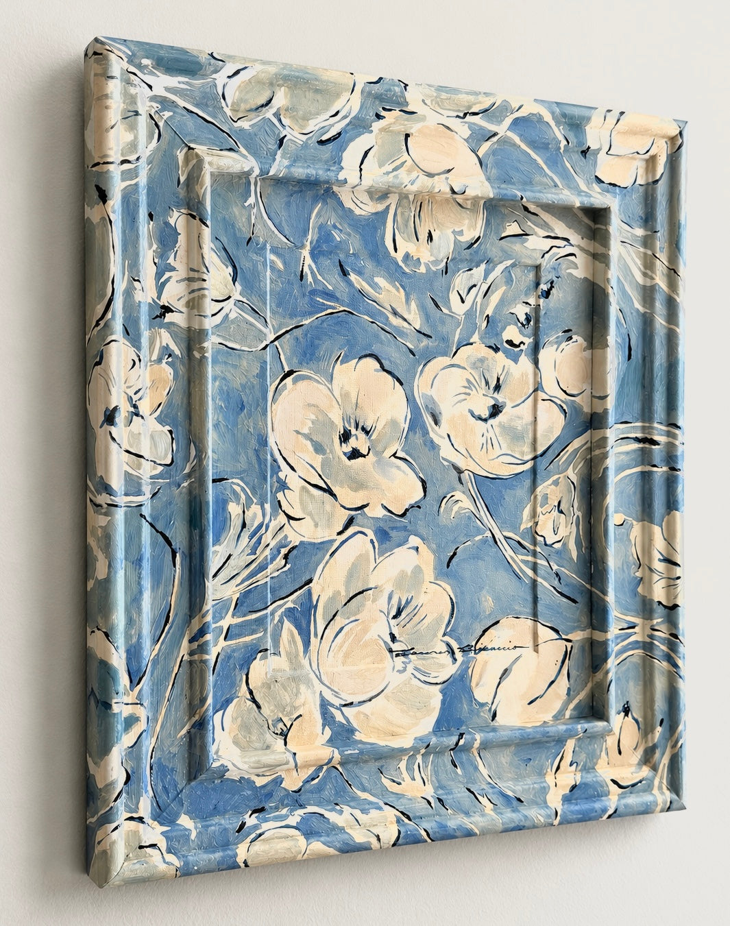 Vintage Blue Floral