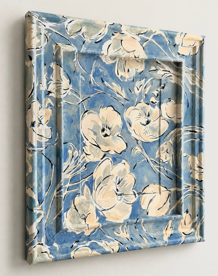 Vintage Blue Floral