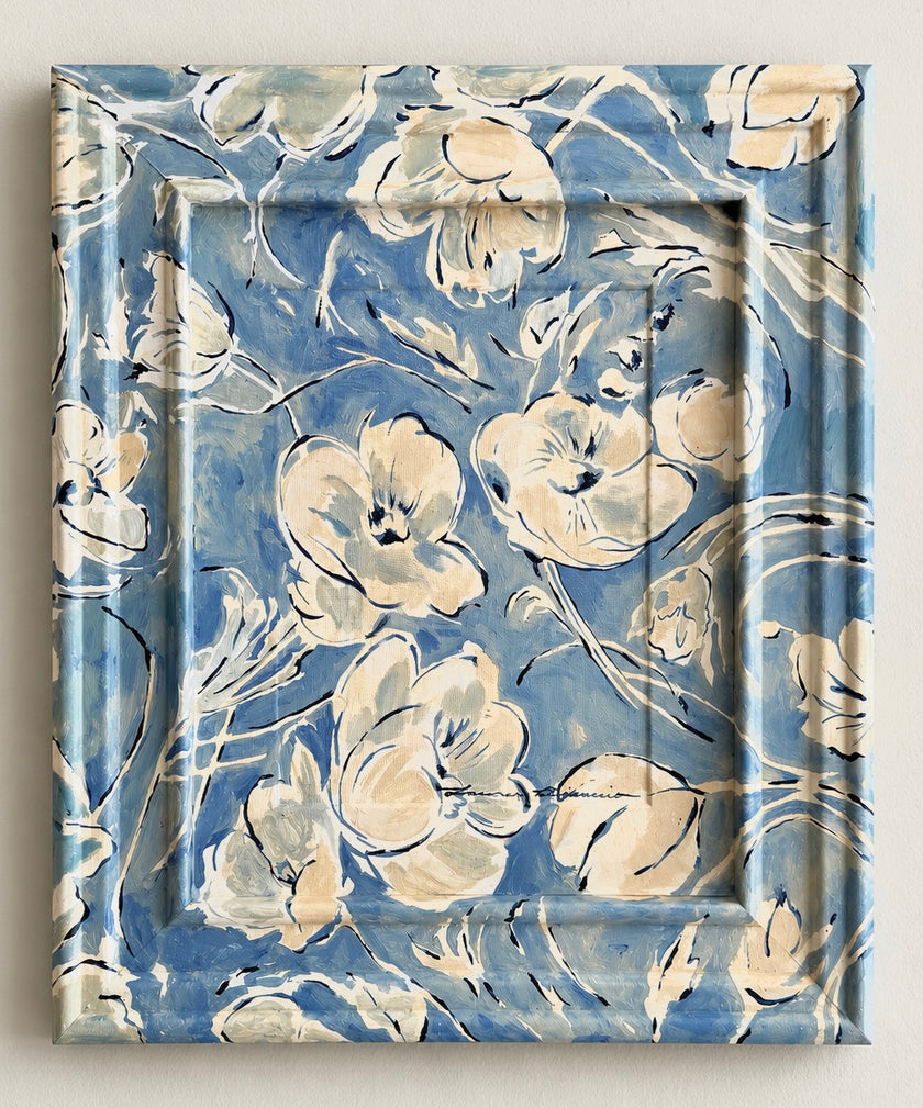 Vintage Blue Floral